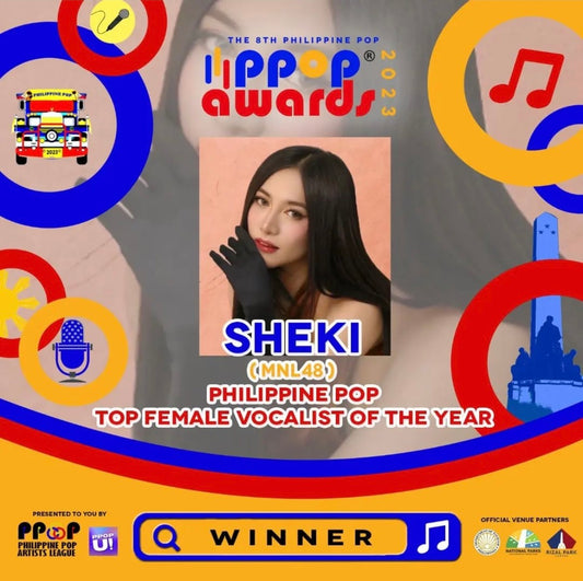 Winner Top Female Vocalist of the year at PPOP awards 2023